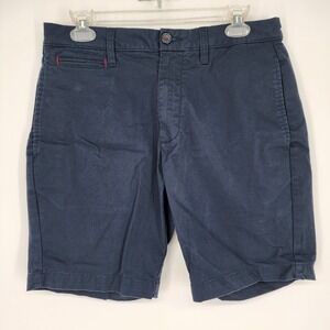 Untuckit Shorts Mens 30 Navy Chino 9" Golf Outdoors Preppy Casual St Vincent EUC